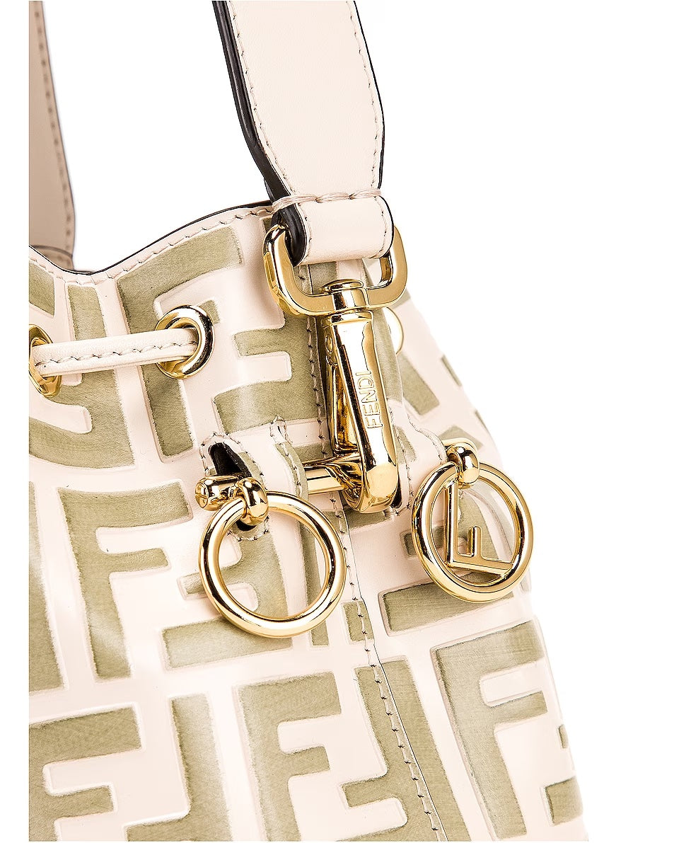 FENDI MINI ZUCCA MON TRESOR BUCKET BAG