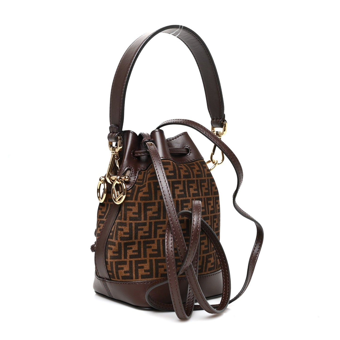 FENDI FF MINI  MON TRÉSOR BUCKET BAG WITH SHOULDER STRAP
