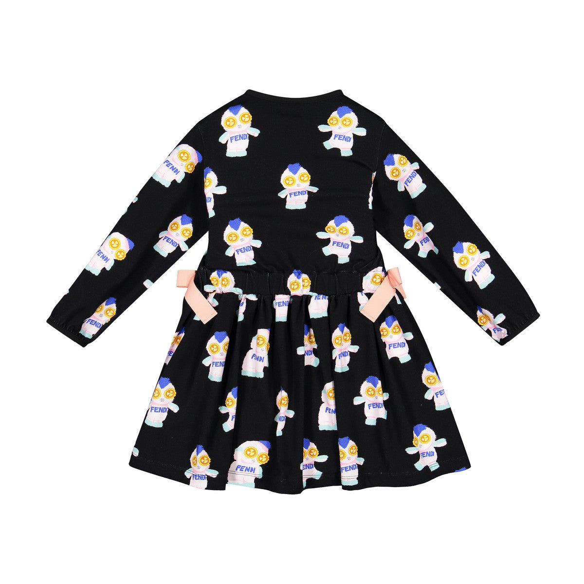 FENDI KIDS MONSTER DJ PRINT DRESS