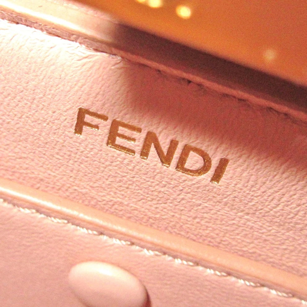 FENDI PEEKABOO ISEEU EAST WEST LEATHER SATCHEL BAG