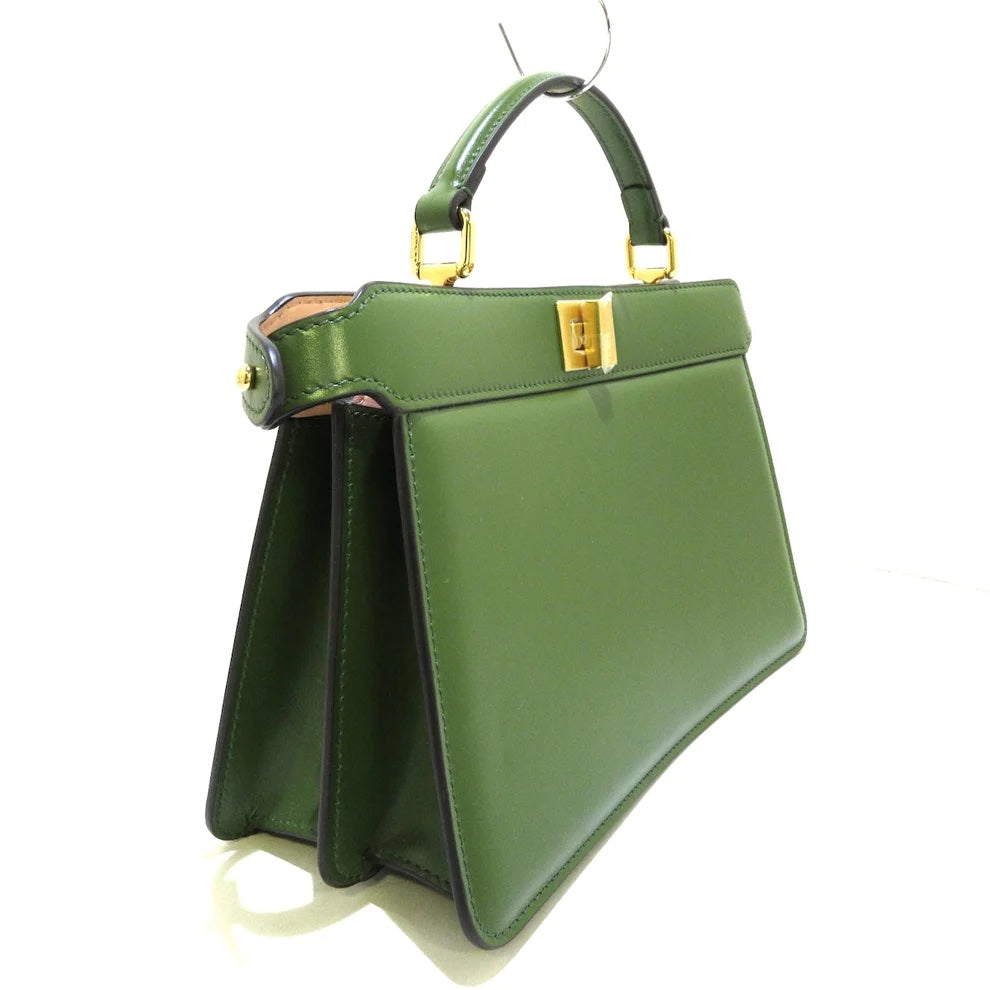 FENDI PEEKABOO ISEEU EAST WEST LEATHER SATCHEL BAG