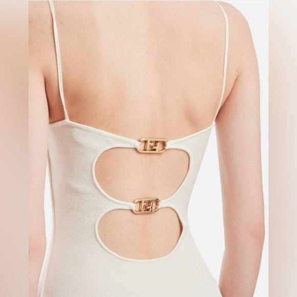 FENDI FF REVERSIBLE MINI DRESS