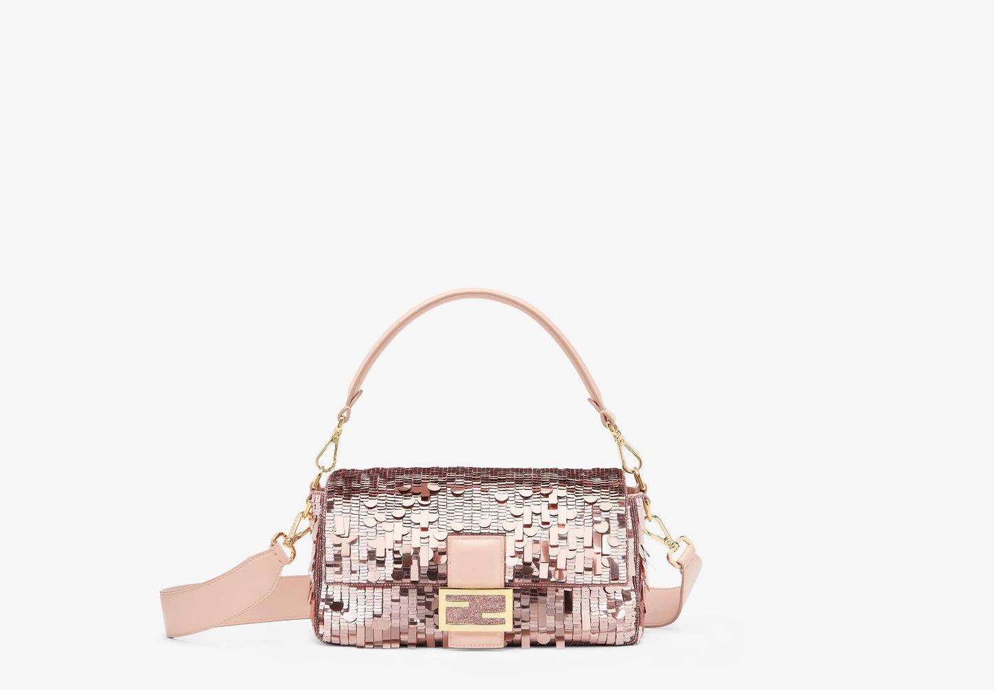 FENDI SEQUIN BAGUETTE SHOULDER BAG
