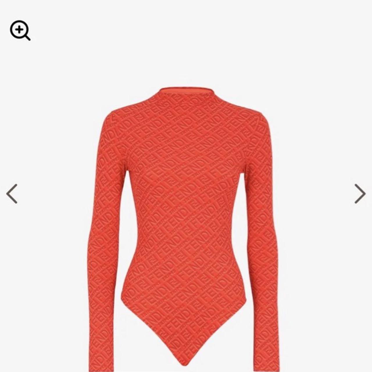 FENDI X SKIMS LONG SLEEVS BODYSUIT