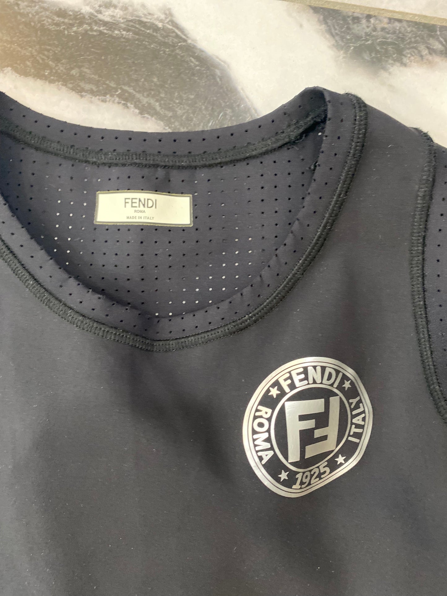 FENDI FF SPORT LOGO TANK TOP
