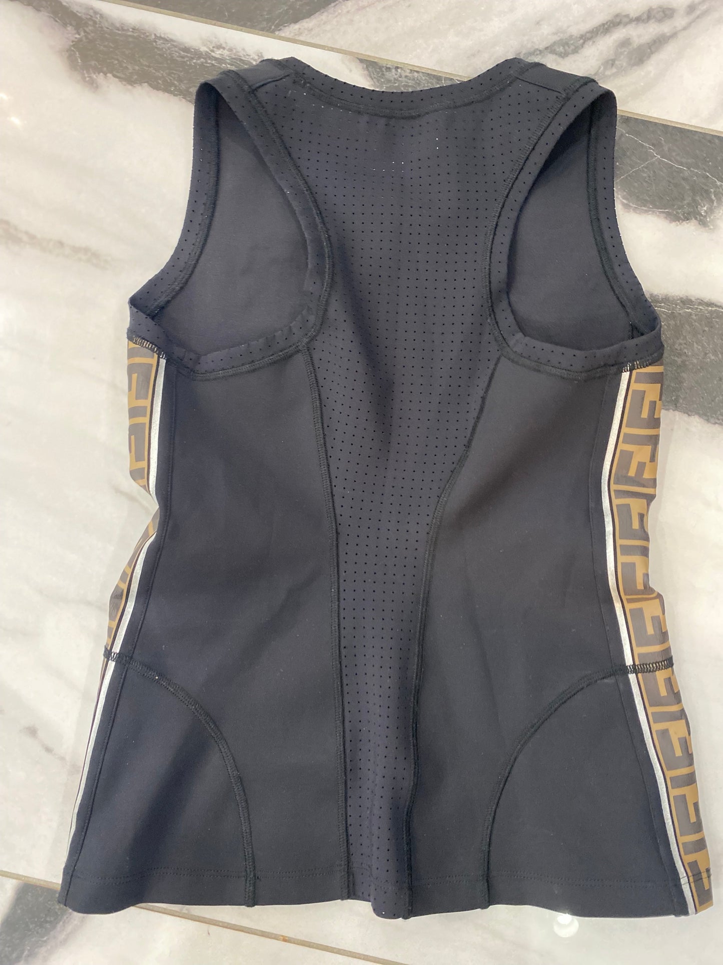 FENDI FF SPORT LOGO TANK TOP