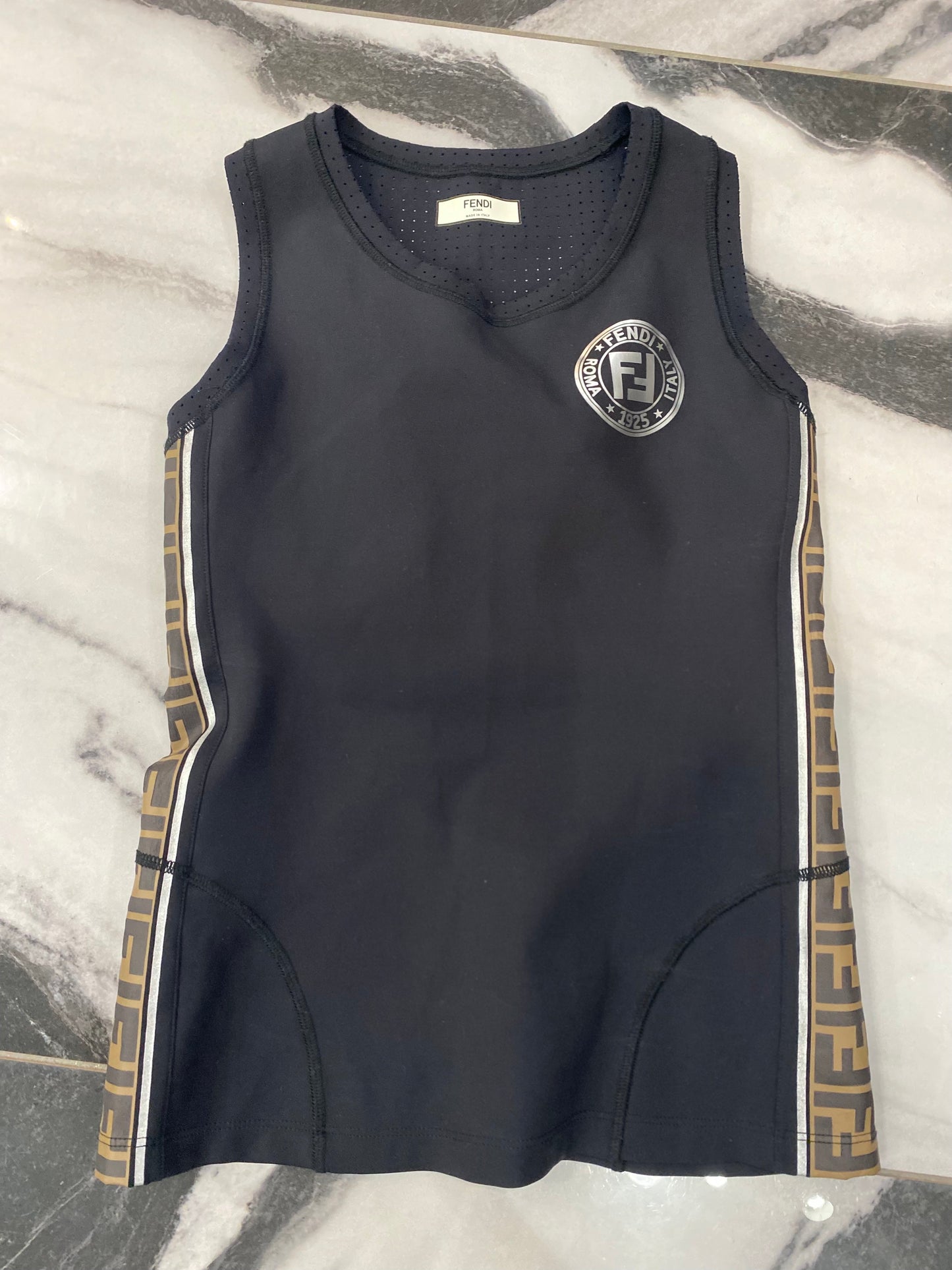 FENDI FF SPORT LOGO TANK TOP
