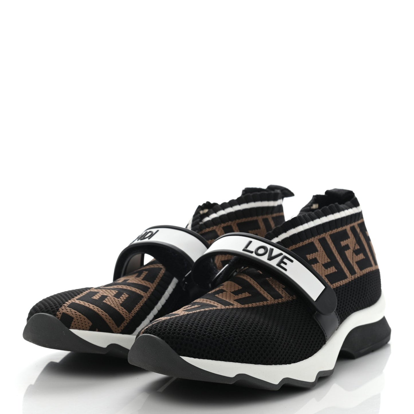 FENDI STRETCH YARN FF ZUCCA ROCKOKO SNEAKERS