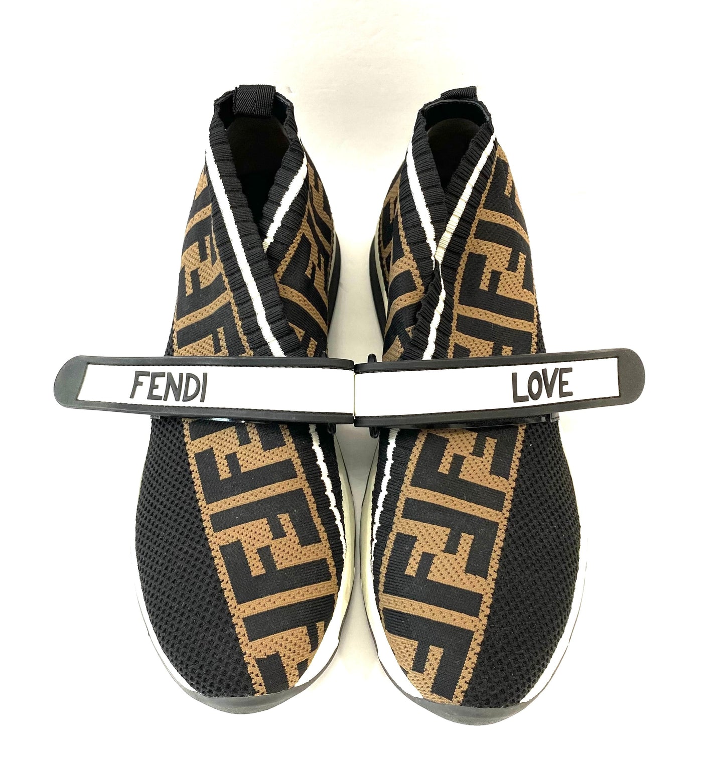 FENDI STRETCH YARN FF ZUCCA ROCKOKO SNEAKERS