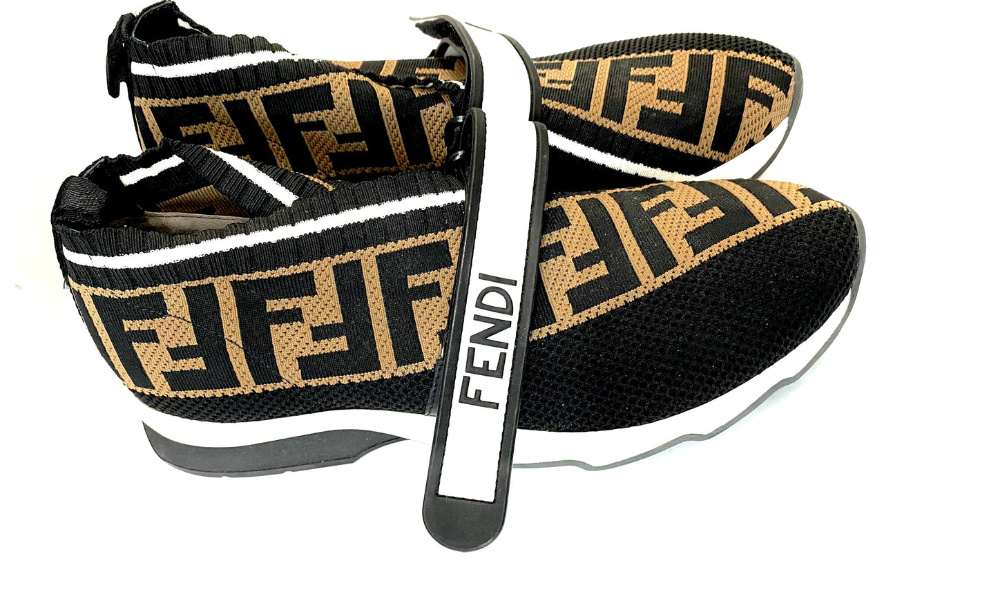 FENDI STRETCH YARN FF ZUCCA ROCKOKO SNEAKERS