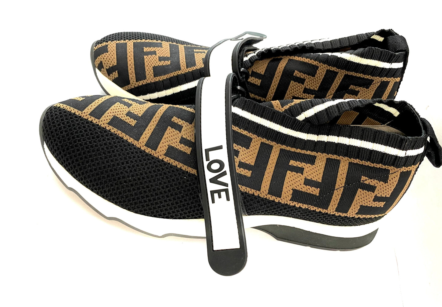 FENDI STRETCH YARN FF ZUCCA ROCKOKO SNEAKERS