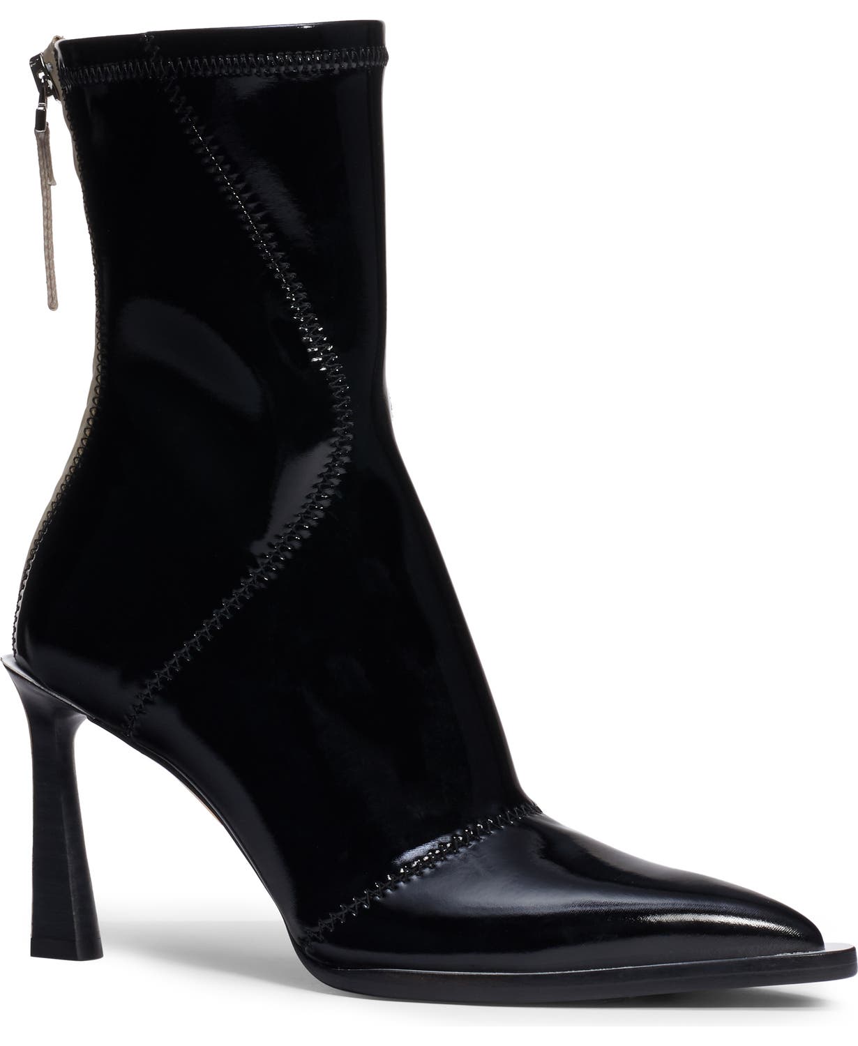 FENDI FENDI TRONCHETTO VERNICE TECNICA BOOTS