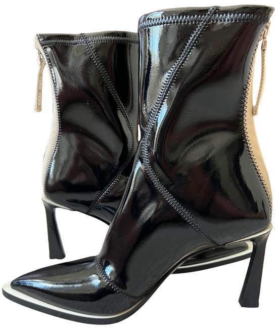 FENDI FENDI TRONCHETTO VERNICE TECNICA BOOTS