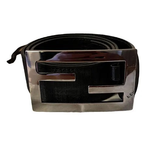 FENDI VINTAGE FF BUCKLE LEATHER BELT