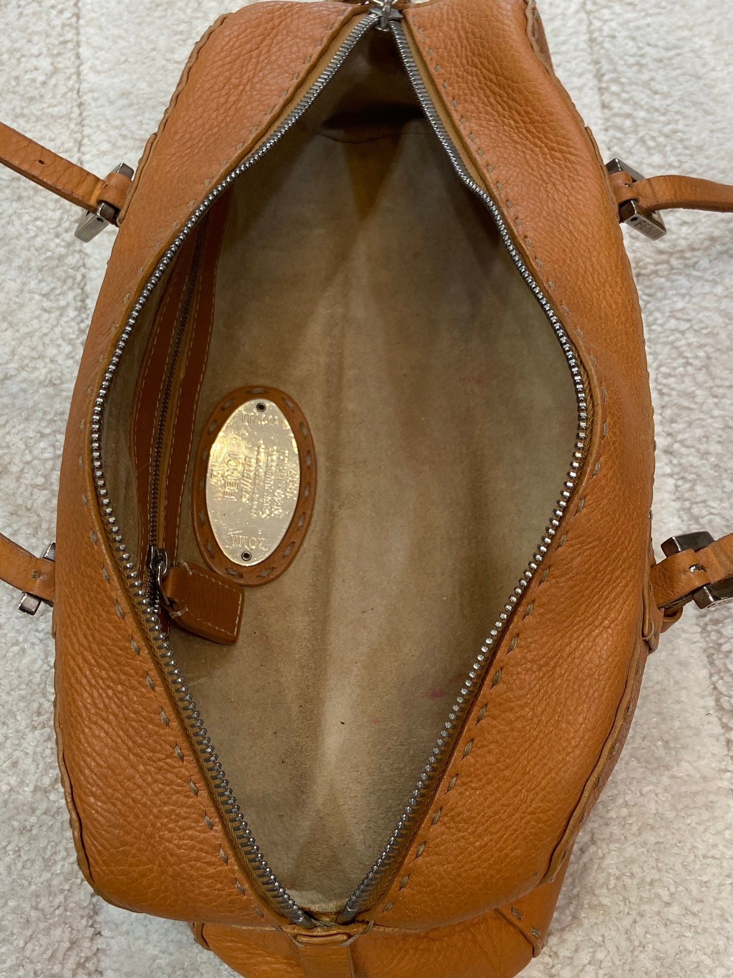 FENDI VINTAGE SELLERIA BAULETTO MINI BOWLING BAG