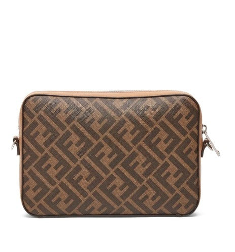 FENDI VITELLO FF 1974 DIAGONAL BI-COLOR CAMERA BAG
