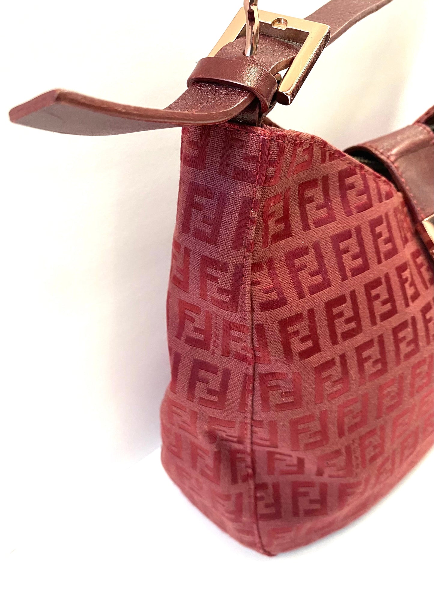 FENDI VINTAGE ZUCCHINO MAMA BAGUETTE SHOULDER BAG