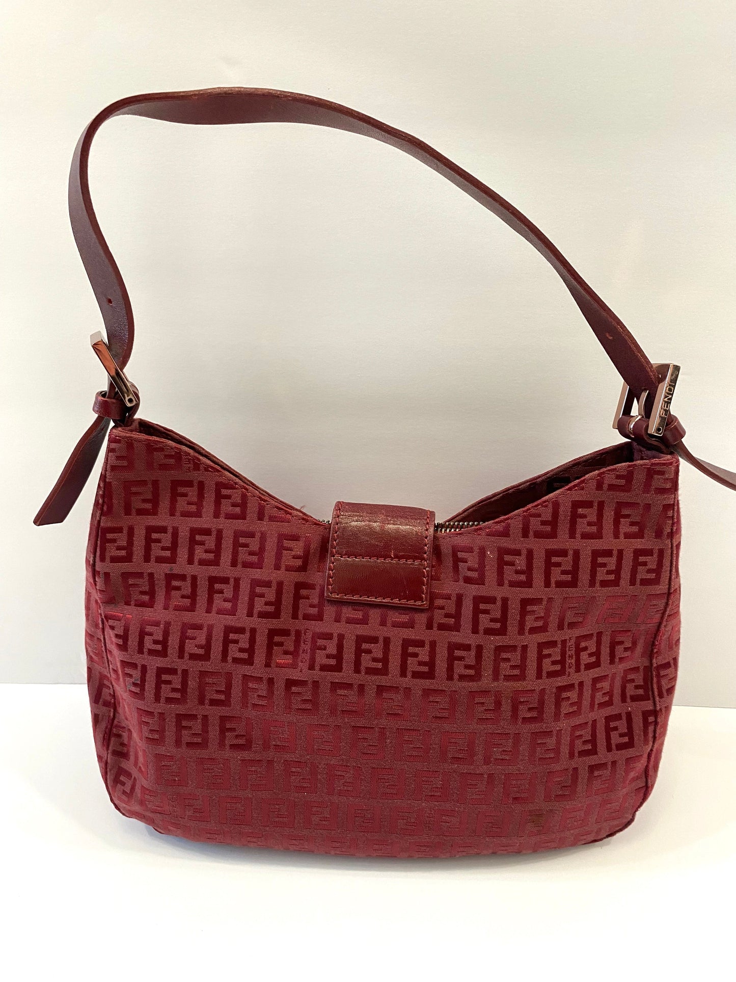 FENDI VINTAGE ZUCCHINO MAMA BAGUETTE SHOULDER BAG