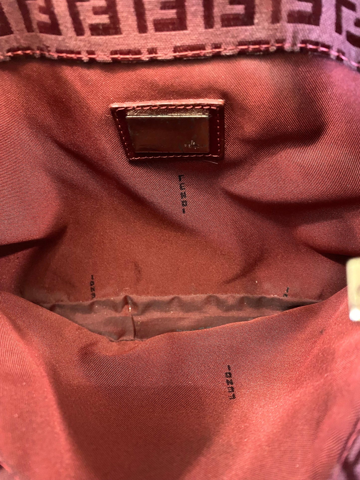 FENDI VINTAGE ZUCCHINO MAMA BAGUETTE SHOULDER BAG
