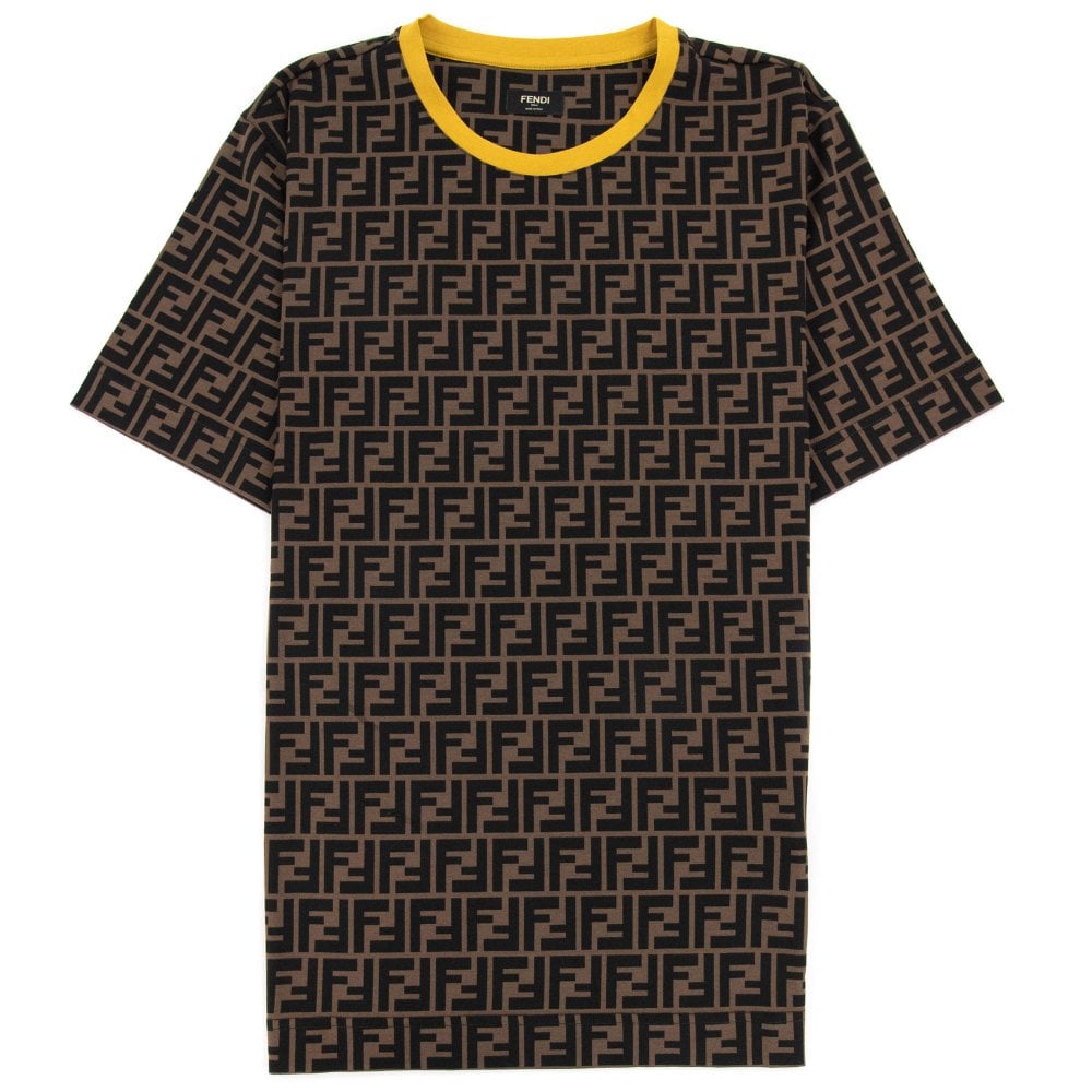 FENDI FF ALL OVER LOGO T-SHIRT