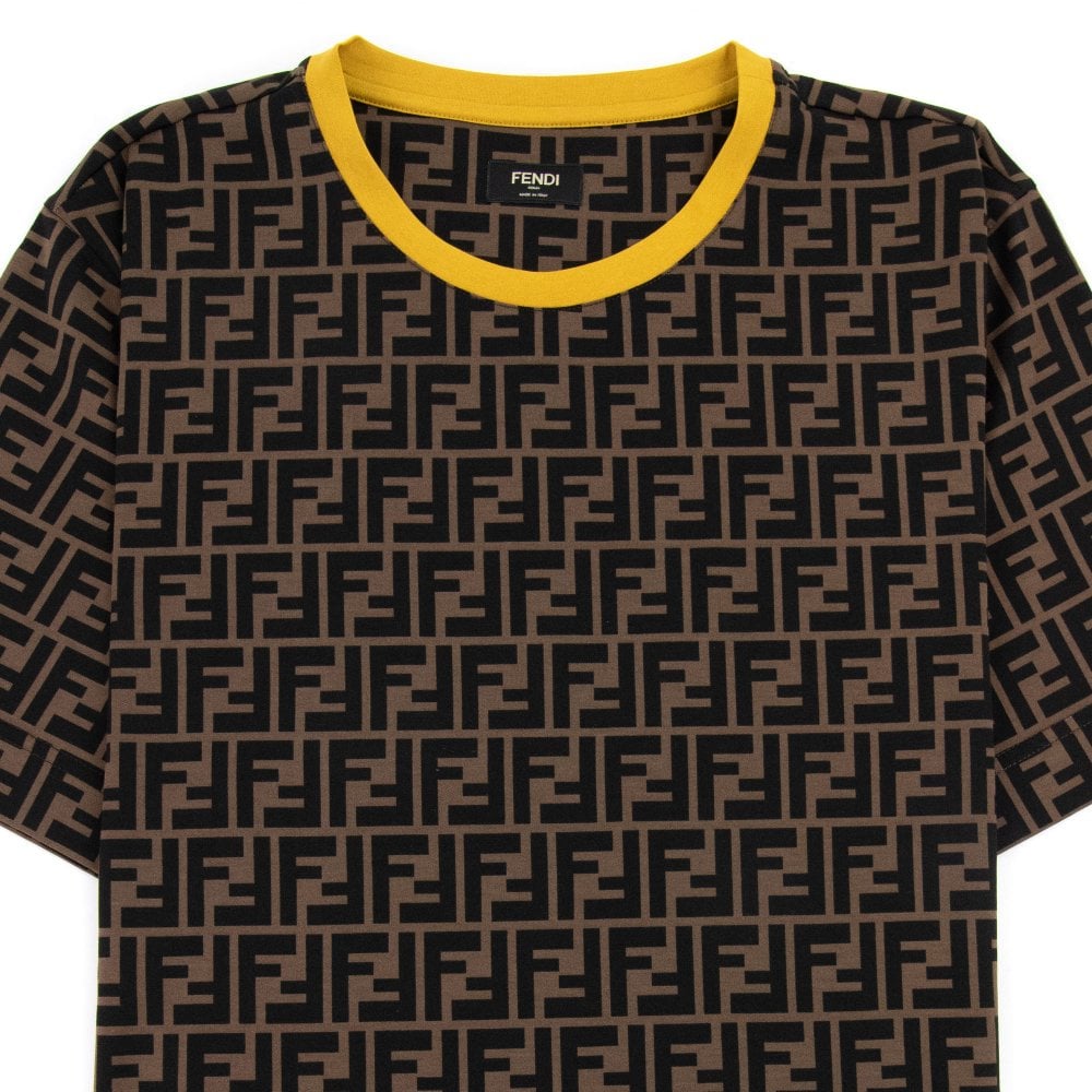 FENDI FF ALL OVER LOGO T-SHIRT