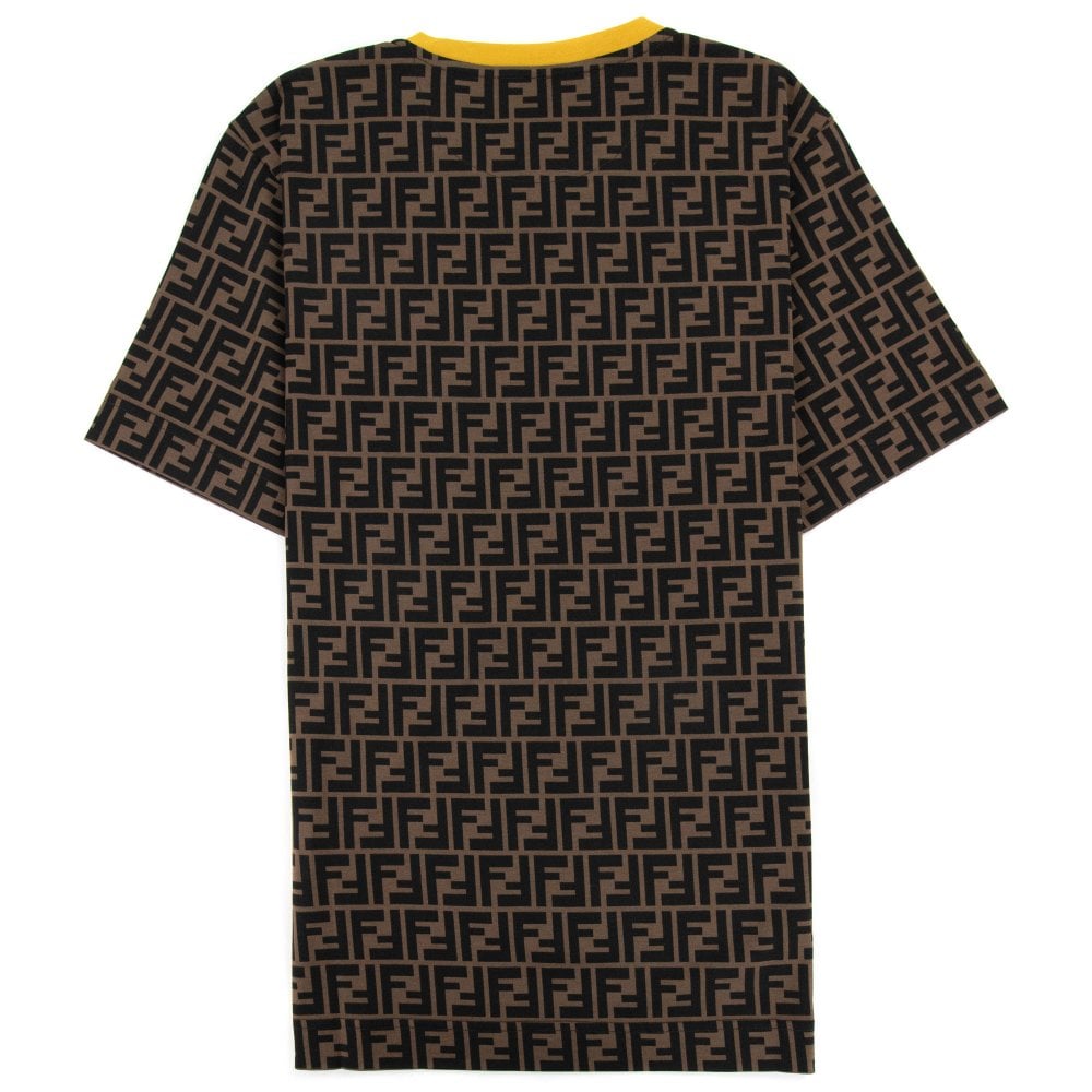 FENDI FF ALL OVER LOGO T-SHIRT