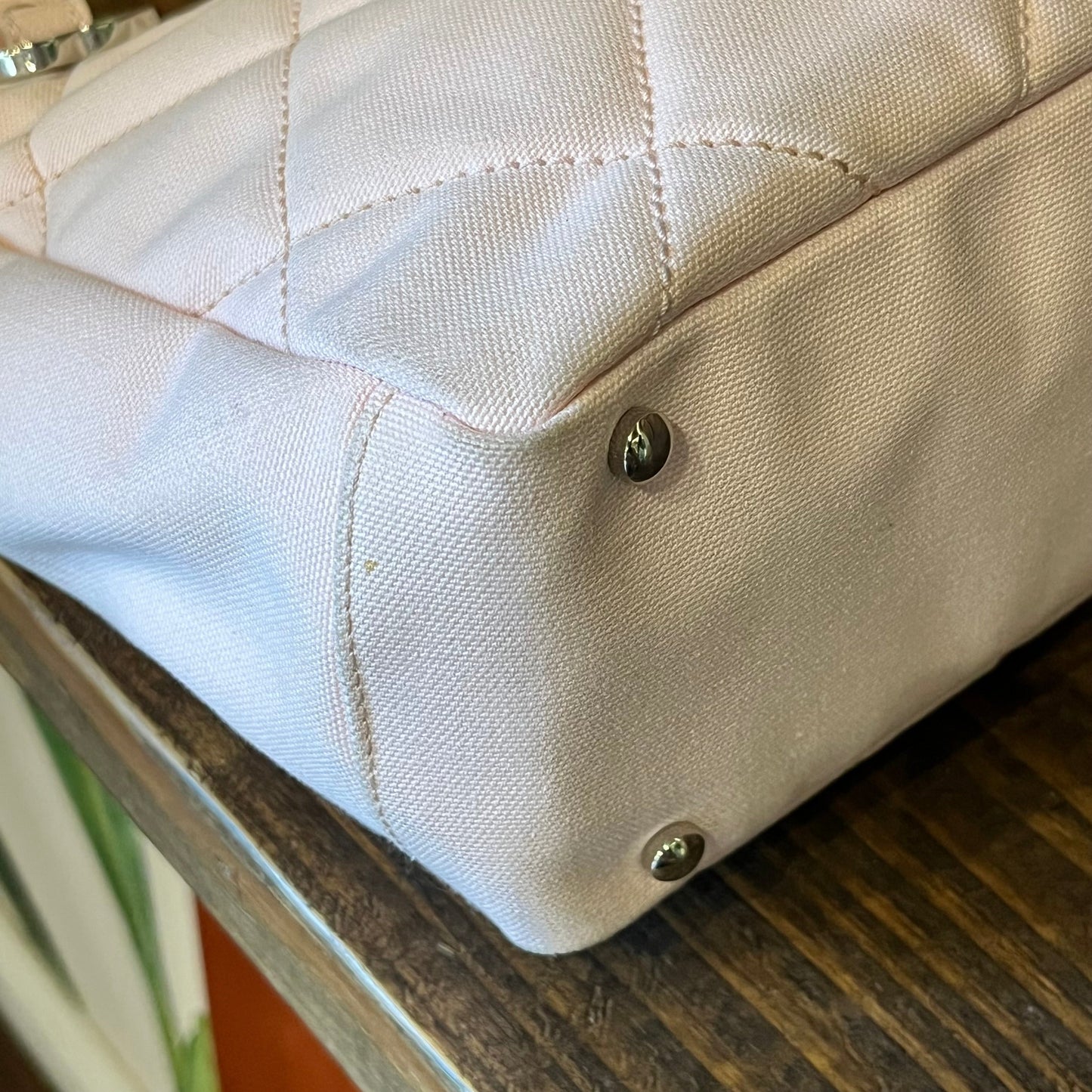 CHANEL Paris-Biarritz Petite Canvas Shopping Tote Bag