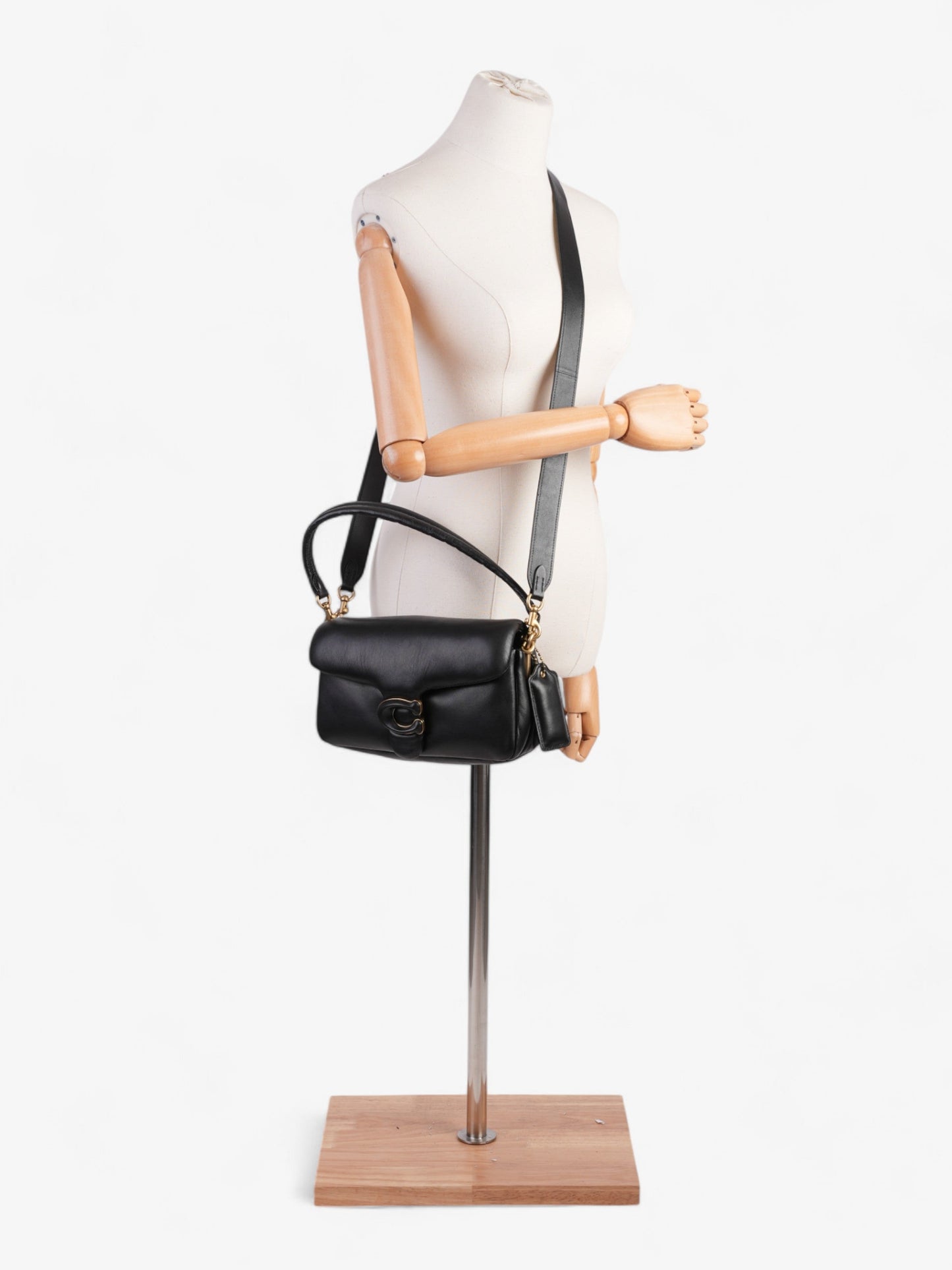 Coach Pillow Tabby Black Nappa Leather 26