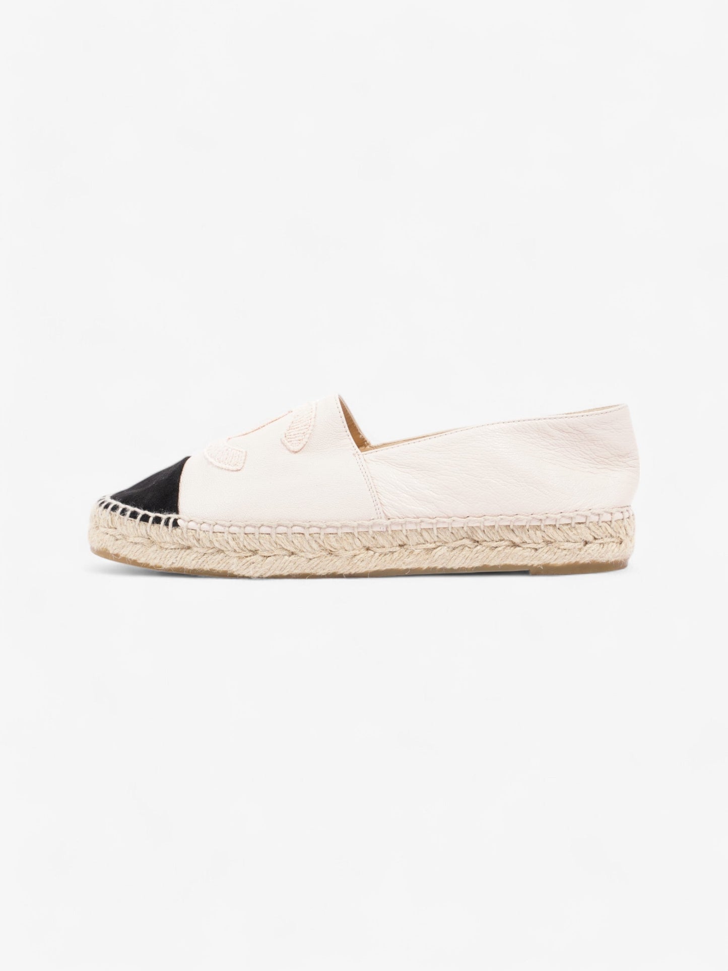 Chanel Espadrilles Pink / Black Leather EU 38 UK 5