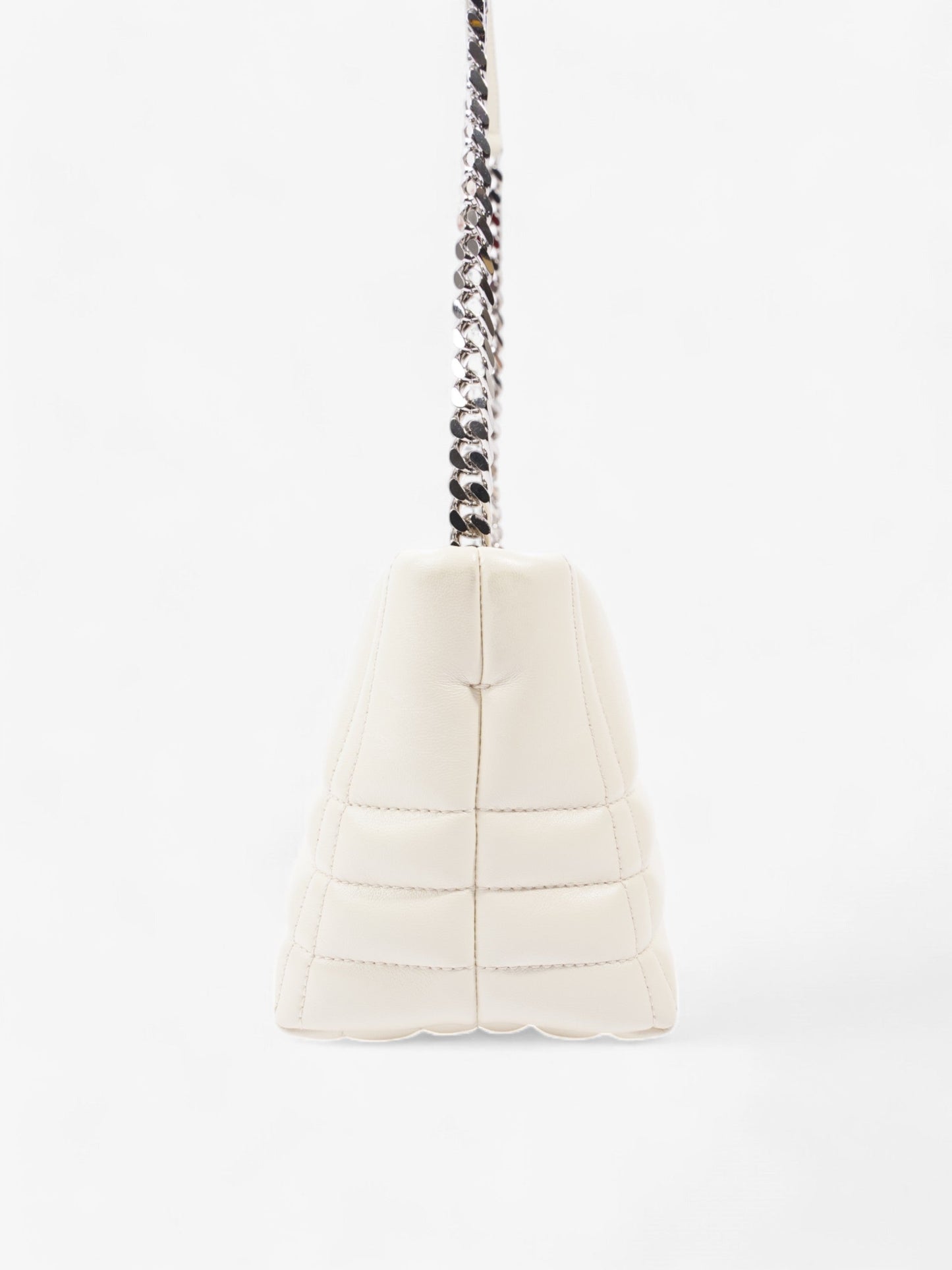 Burberry Quilted Lola Bag Pale Vanilla Lambskin Leather Small