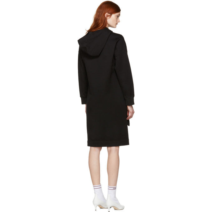 FENDI PEARLS BOW HOODED DRESS