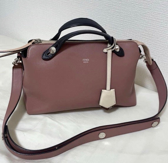 FENDI CALFSKIN LEATHER BY THE WAY MEDIUM BAG