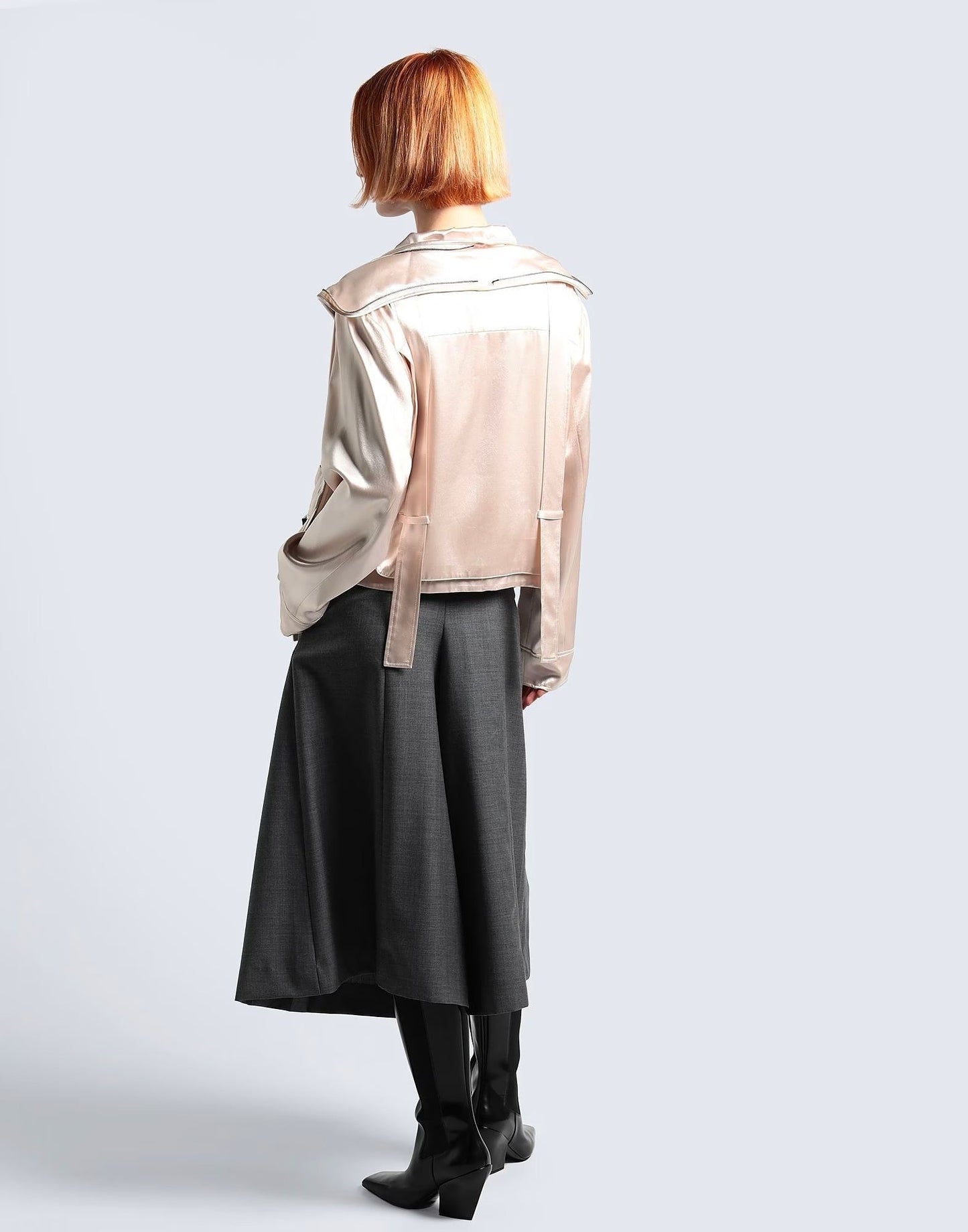 FENDI FF BUCKLE ZIPPED OVERSIZED JACKET