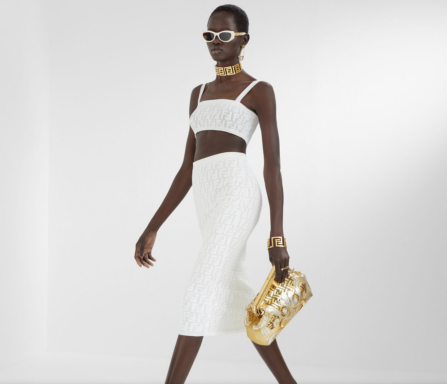 FENDI FF LOGO COVERUP TOP