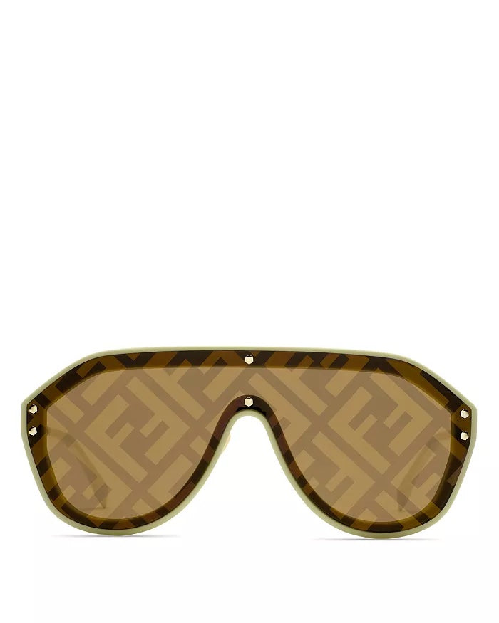 FENDI FF PATTERNED MASK UNISEX SUNGLASSES