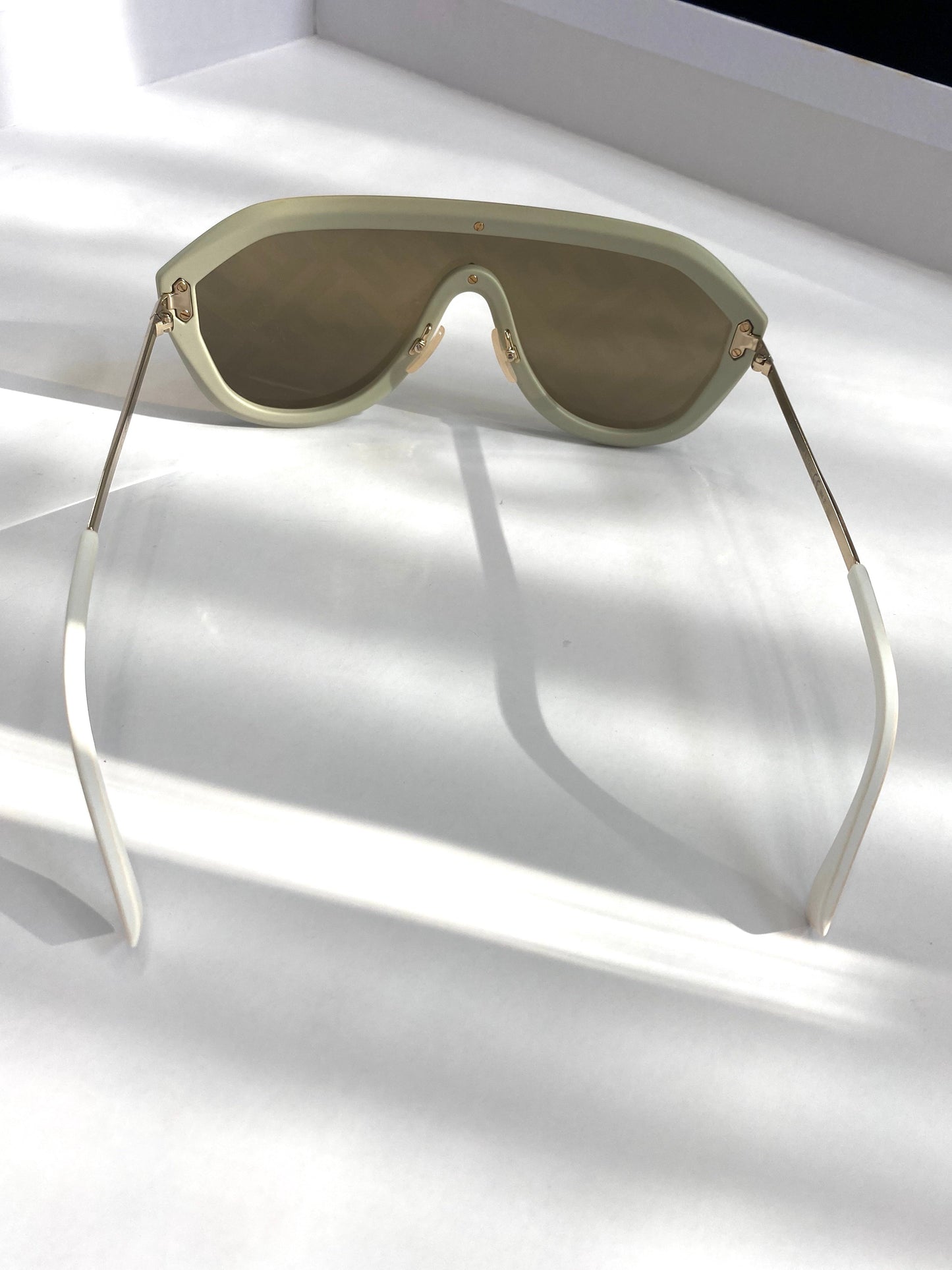 FENDI FF PATTERNED MASK UNISEX SUNGLASSES
