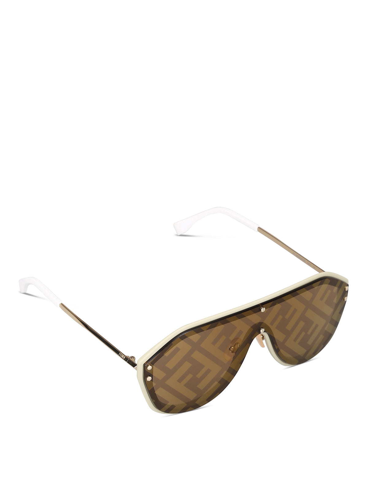 FENDI FF PATTERNED MASK UNISEX SUNGLASSES