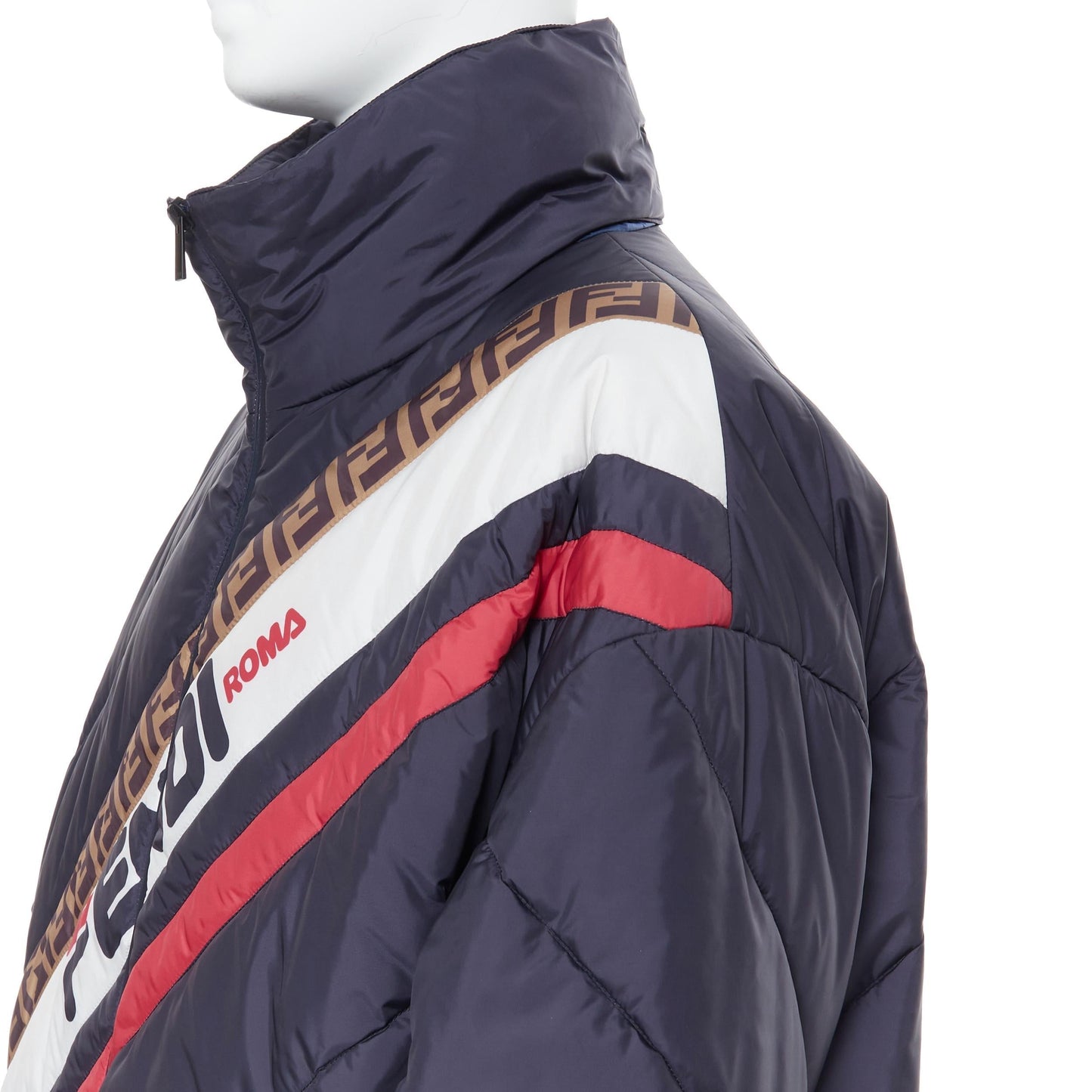 Fendi FILA Mania Logo Oversized Puffer Jacket