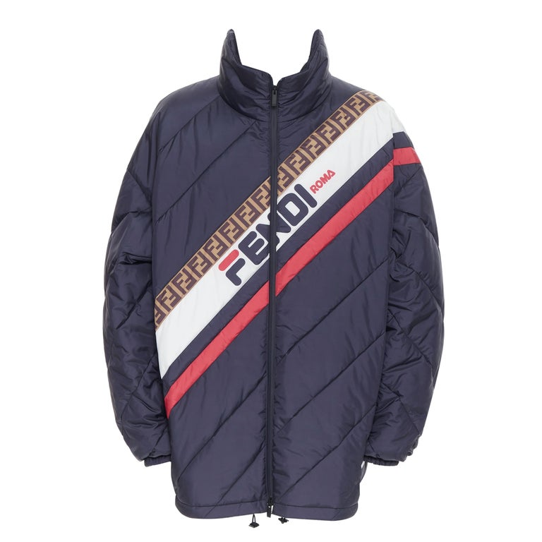 Fendi FILA Mania Logo Oversized Puffer Jacket