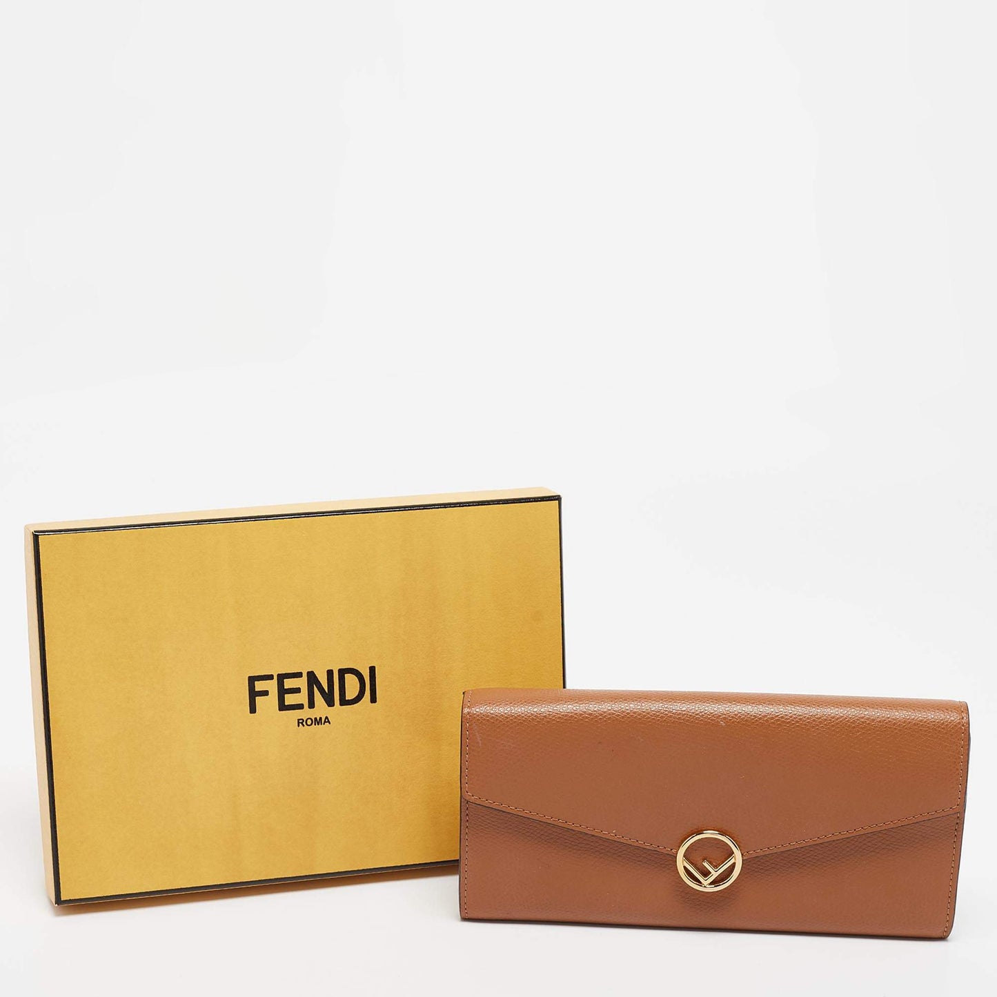 FENDI CALFSKIN LEATHER F IS FENDI CONTINENTAL WALLET
