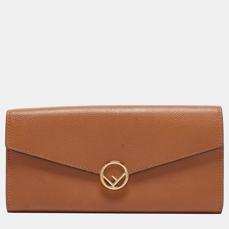 FENDI CALFSKIN LEATHER F IS FENDI CONTINENTAL WALLET
