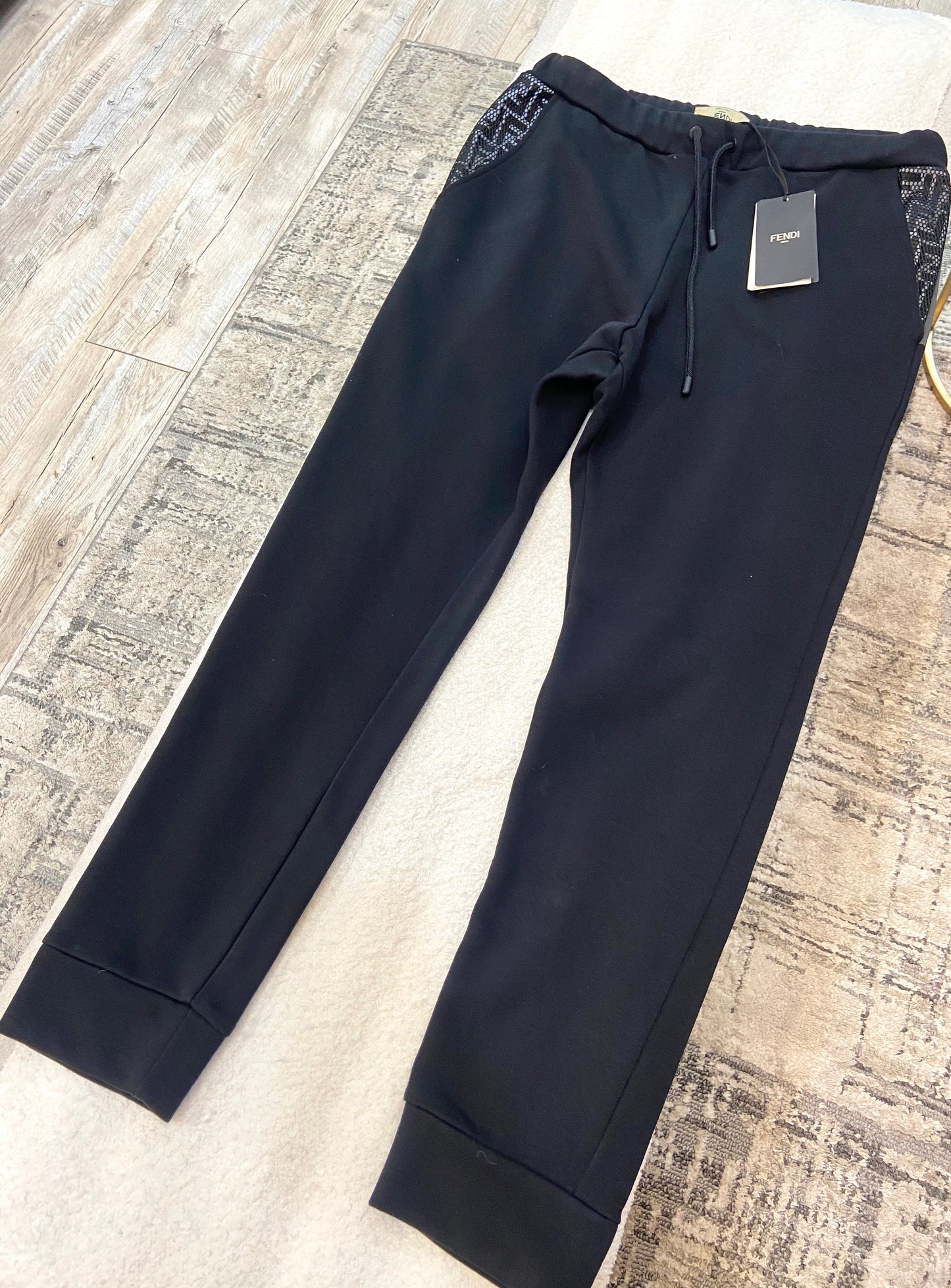 FENDI MEN'S STRAIGHT LEG JOGGERS