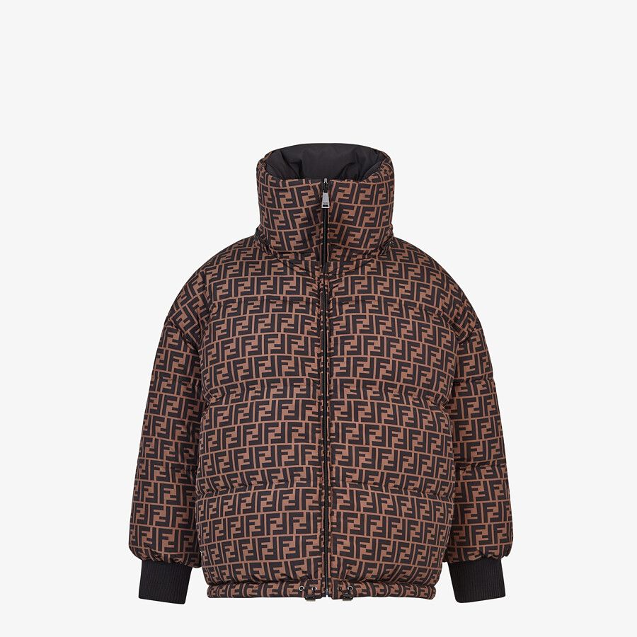FENDI OVERSIZED REVERSIBLE NYLON DOWN JACKET