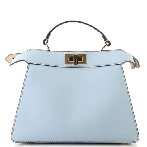 FENDI PEEKABOO ISeeU PRINTED LEATHER BAG