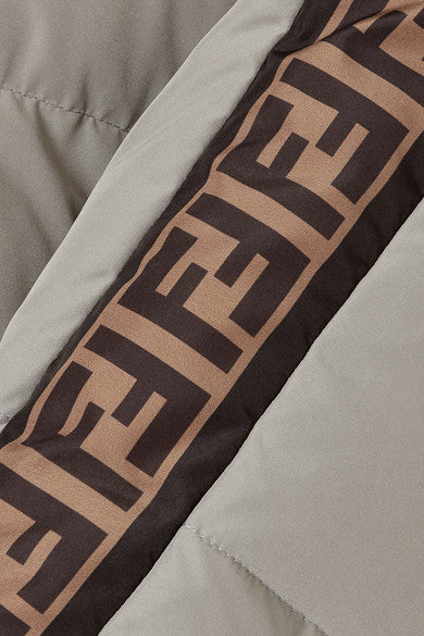 FENDI Reversible Printed Quilted Shell Down Jacket