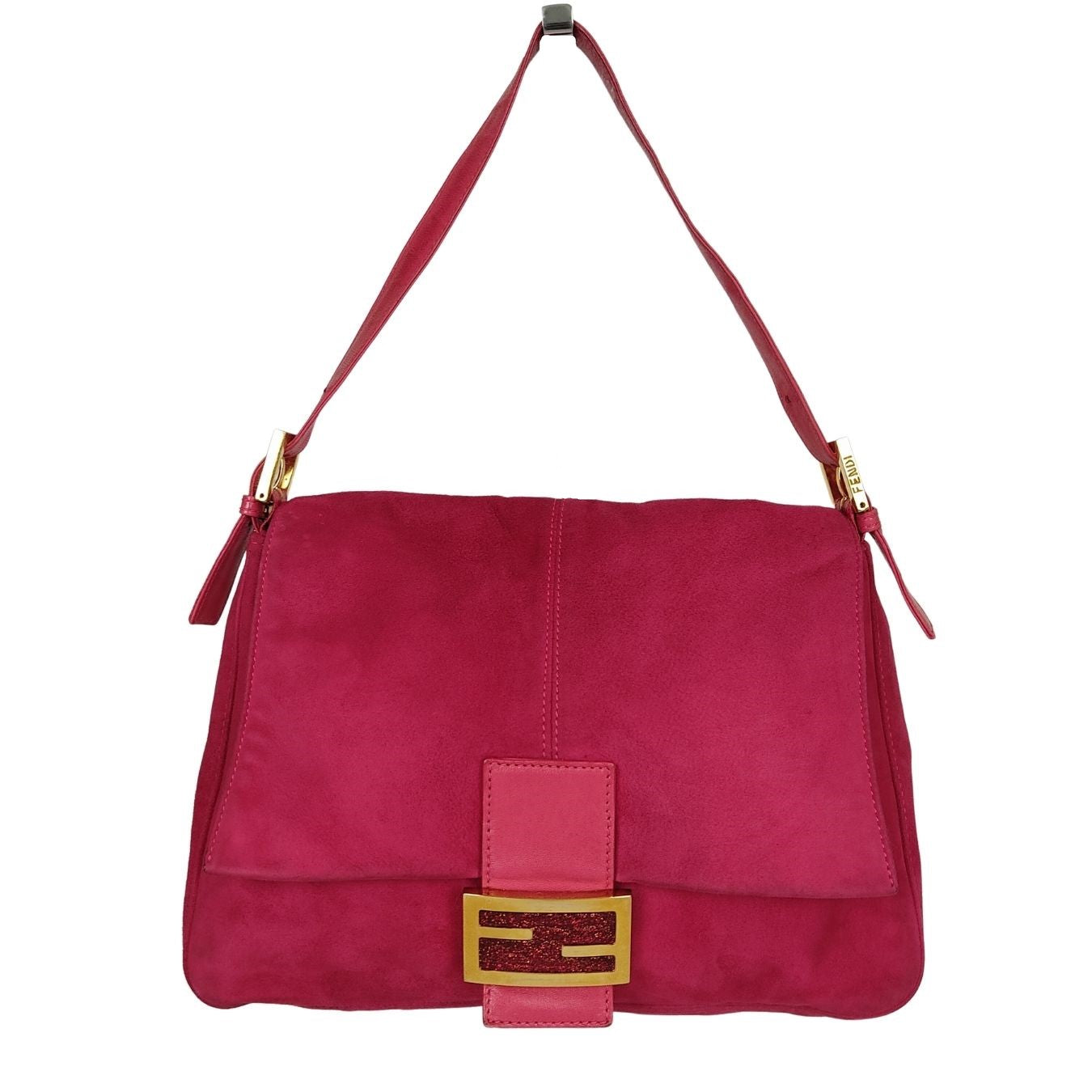Fendi Fendi vintage Mama shoulder bag in fuchsia suede - '10s