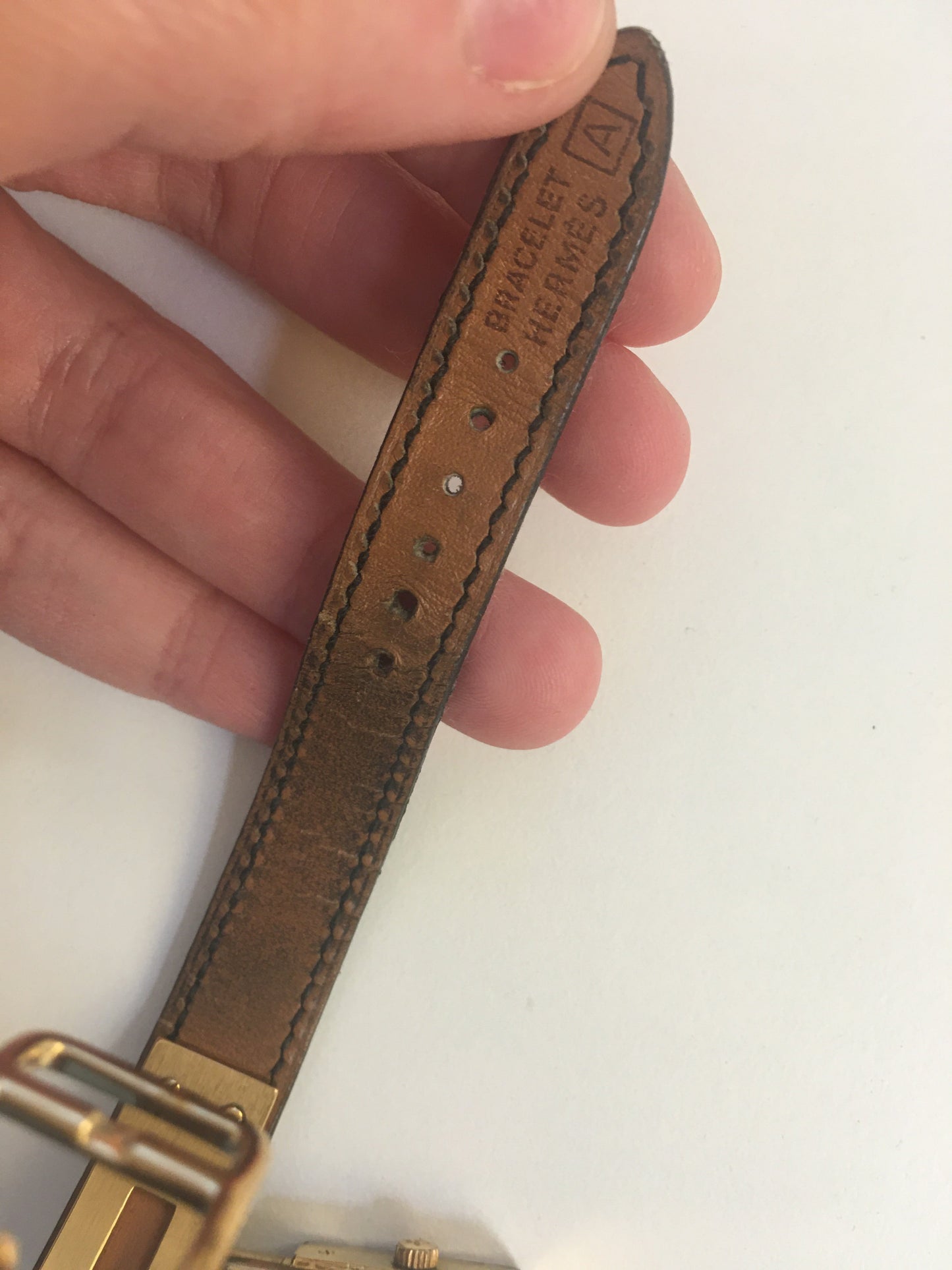 HERMES Kelly Watch in Black Leather
