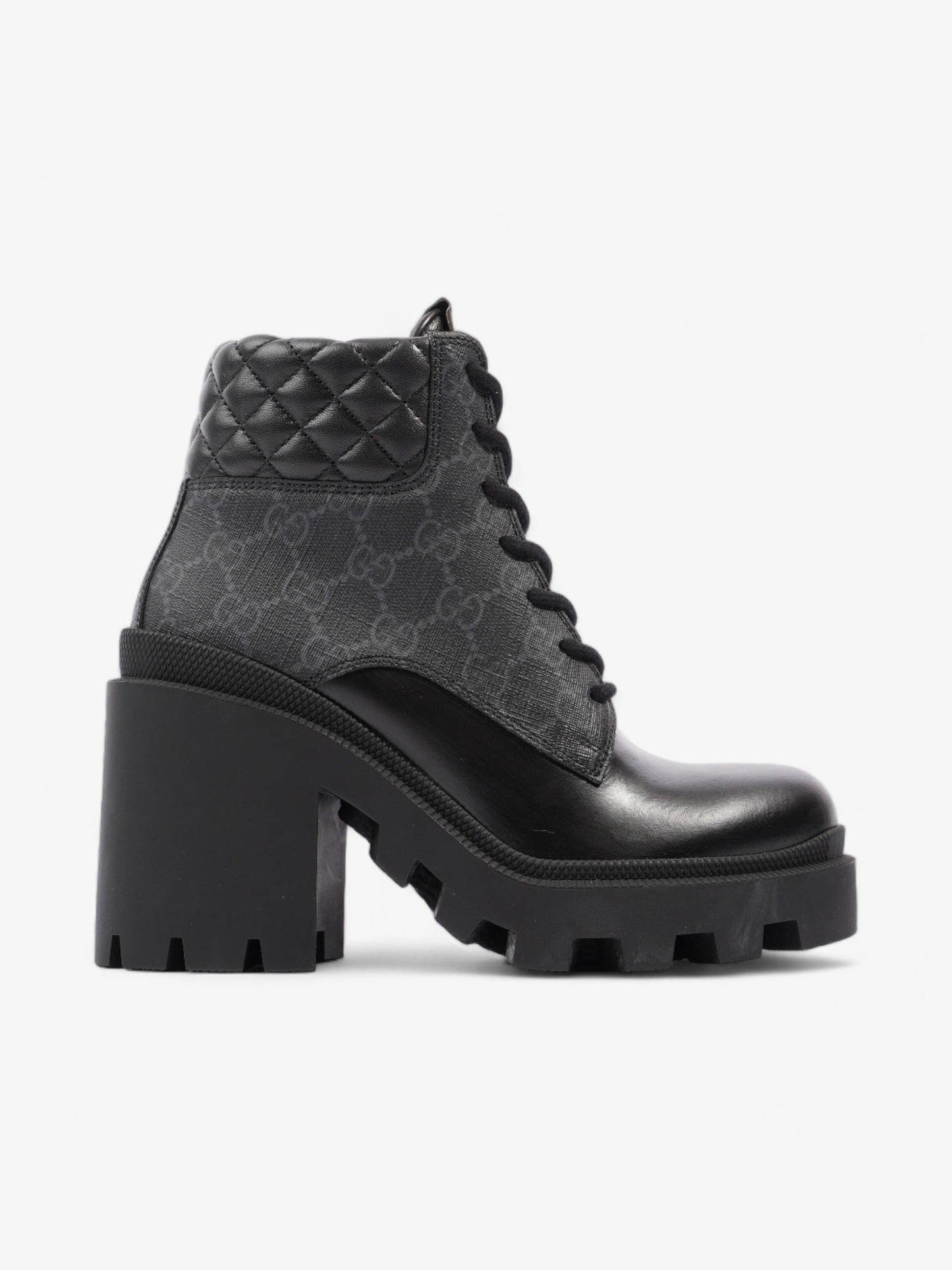 Gucci GG Bootie 55mm Black Leather EU 36.5 UK 3.5