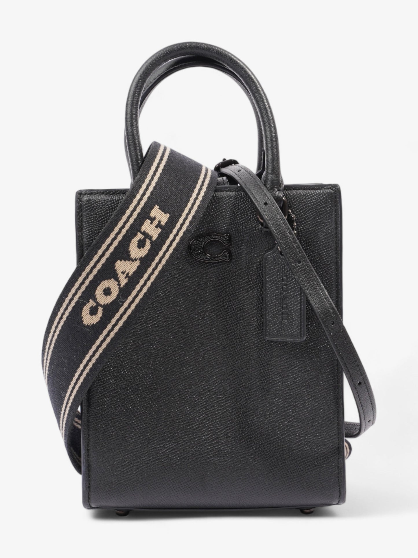 Coach Tote Black Leather 16
