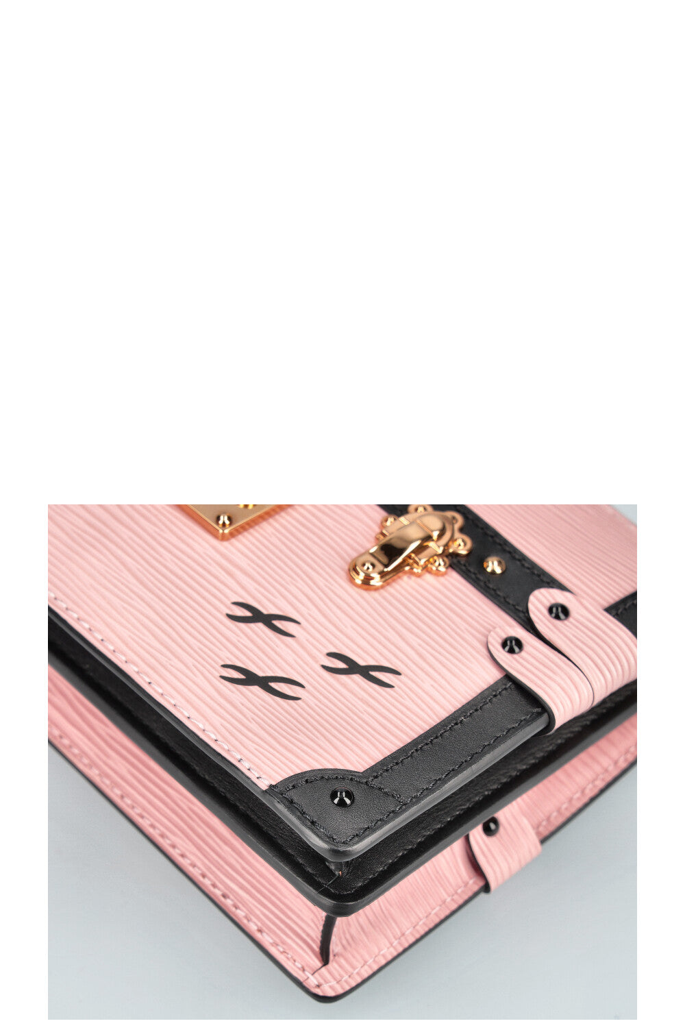 LOUIS VUITTON Trunk Clutch Epi Pink